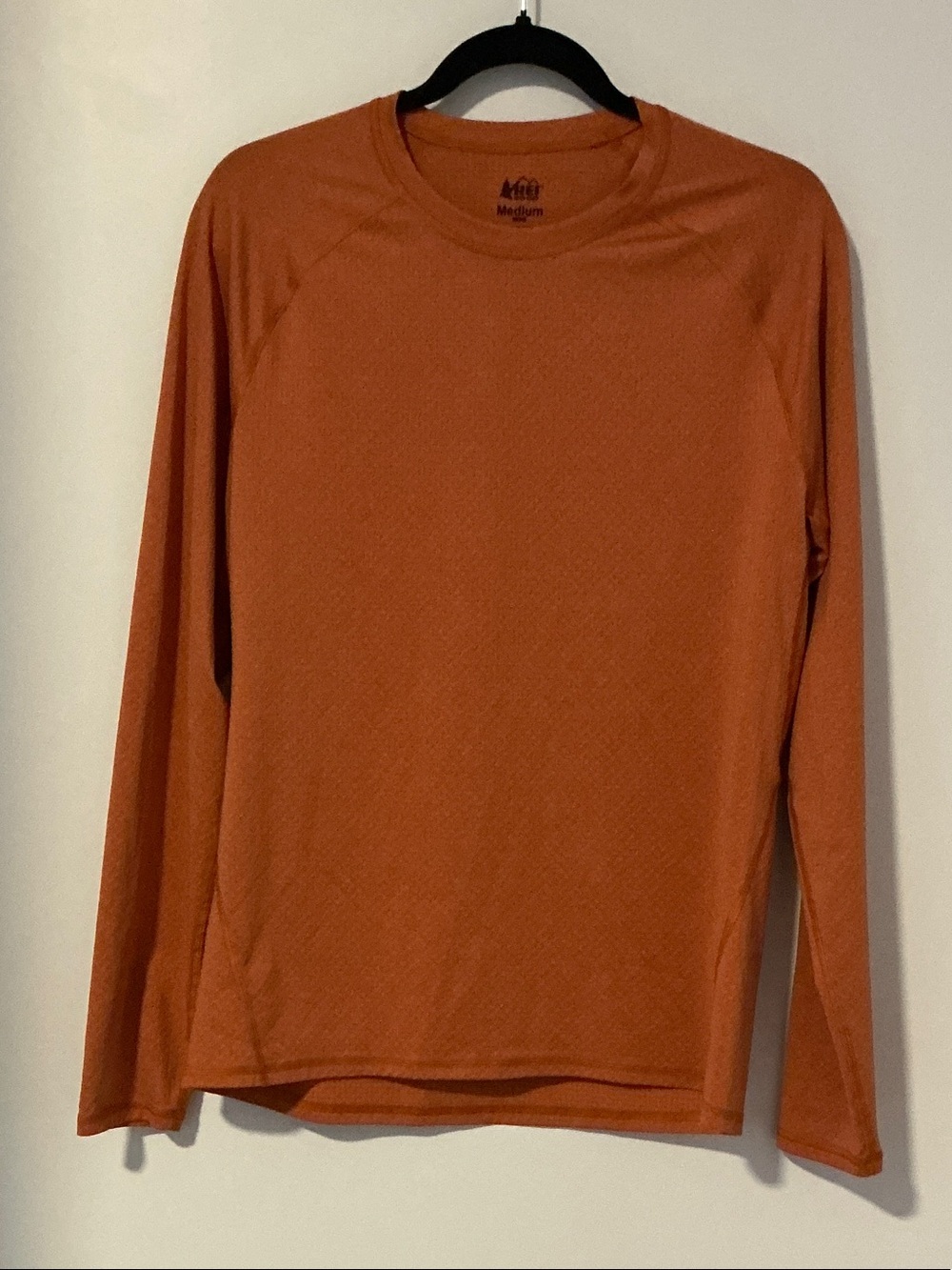 REI Long-Sleeve Crewneck Shirt - Rust Orange